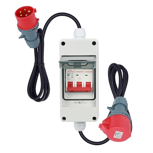 CEE Adapter 32A auf 16A,CEE Stromadapter Stecker und Steckdose 32A auf 16A mit Sicherung 16A,CEE Verlängerungskabel Starkstrom Adapter Camping Strom CEE Adapter 32A auf 16A,CEE Stromadapter Stecker und Steckdose 32A auf 16A mit Sicherung 16A,CEE Verlängerungskabel Starkstrom Adapter Camping Strom von XLSBZ
