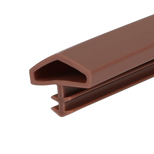 Türdichtung Dichtungsband,Türrahmendichtung Fensterdichtung Flexibel TPE Gummi Zimmertürdichtung Gummidichtug für Wind- und Wärmeisolierung (5M, Braun) von XLSBZ