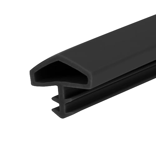 Türdichtung Dichtungsband,Türrahmendichtung Fensterdichtung Flexibel TPE Gummi Zimmertürdichtung Gummidichtug für Wind- und Wärmeisolierung (5M, Schwarz) von XLSBZ