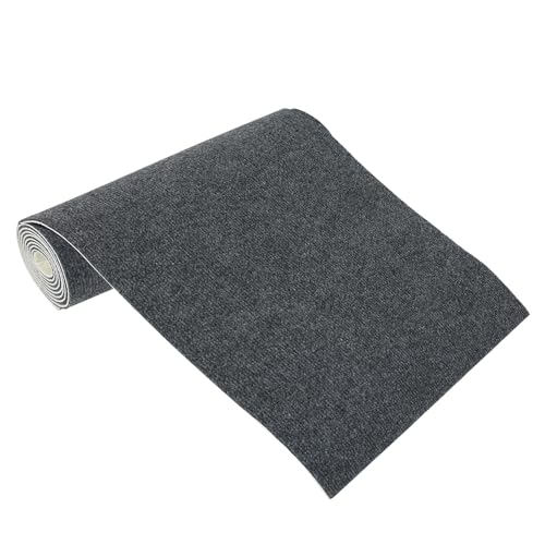 XLSBZ Fussmatte Schmutzfangmatte,40x200cm Teppich Eingangsbereich Innen Waschbar Fusmattenteppich Wasserdicht rutschfest Fußmatte für Innen,Küche,Schlafzimmer (Dunkelgrau) von XLSBZ