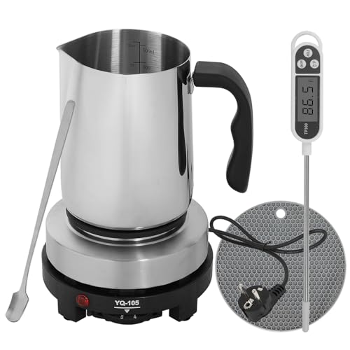 XLSBZ Kerzenherstellung Kit,DIY Kerzen Selber Machen Set mit Elektronische Heizplatte & 900ML Wachsschmelztopf,Kerzenherstellungsset für Anfänger XLSBZ Kerzenherstellung Kit,DIY Kerzen Selber Machen Set mit Elektronische Heizplatte & 900ML Wachsschmelztopf,Kerzenherstellungsset für Anfänger von XLSBZ