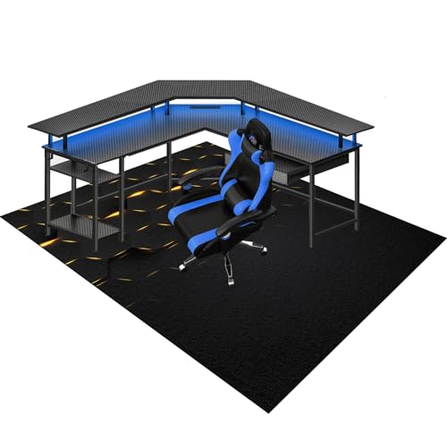 XLUMIO Bürostuhl Bodenschutzmatte für Teppichböden, Rechteckig, Schreibtischstuhl Unterlage, in Verschiedenen Größen erhältlich, Computerstuhl Teppiche für Parkett und Hartböden 120 x 150 cm von XLUMIO