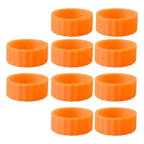 XLWLLNJ 10 Stück Kerzengreifer Tropfschutzmanschetten Kerzenadapter Halteringe Und Fixierhilfen Aus Sammeln Wachs auf für Festliche Anlässe Und Gastr, Orange XLWLLNJ 10 Stück Kerzengreifer Tropfschutzmanschetten Kerzenadapter Halteringe Und Fixierhilfen Aus Sammeln Wachs auf für Festliche Anlässe Und Gastr, Orange von XLWLLNJ