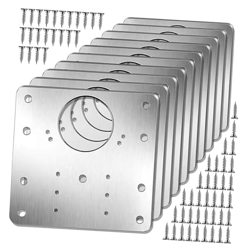 XLWLLNJ 10x Montageplatten für Schrankbeschläge, Schutzplatten für Küchenschränke von XLWLLNJ