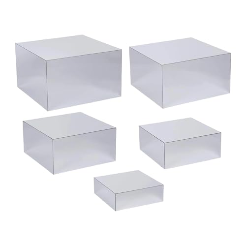 XLWLLNJ 5 Stück Acryl Nesting Display Ständer Regal Lebensmittel Armbänder Uhren Schmuck Rack Cube Box für Fußkettchen Catering Kollektionen XLWLLNJ 5 Stück Acryl Nesting Display Ständer Regal Lebensmittel Armbänder Uhren Schmuck Rack Cube Box für Fußkettchen Catering Kollektionen von XLWLLNJ