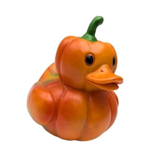XLWLLNJ Entenfigur Als Gemüse Ente Eine Harzskulptur Und Dekofigur mit Skurrilem Charme Eine Künstlerische Tierstatue für Armaturenbrett Den Schreibtisch, Chili-Ente von XLWLLNJ