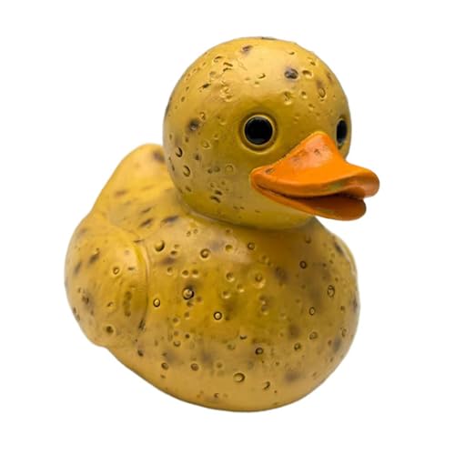 XLWLLNJ Entenfigur Als Gemüse Ente Eine Harzskulptur Und Dekofigur mit Skurrilem Charme Eine Künstlerische Tierstatue für Armaturenbrett Den Schreibtisch, Kartoffelente von XLWLLNJ