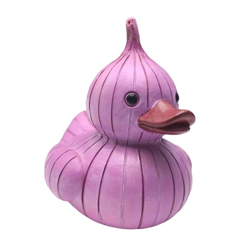 XLWLLNJ Entenfigur Als Gemüse Ente Eine Harzskulptur Und Dekofigur mit Skurrilem Charme Eine Künstlerische Tierstatue für Armaturenbrett Den Schreibtisch, Zwiebelente XLWLLNJ Entenfigur Als Gemüse Ente Eine Harzskulptur Und Dekofigur mit Skurrilem Charme Eine Künstlerische Tierstatue für Armaturenbrett Den Schreibtisch, Zwiebelente von XLWLLNJ