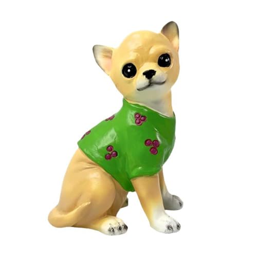XLWLLNJ Garten Hundestatue Welpenfigur Hundefigur Harzskulptur mit Lebensechter Gestaltung für Eine Niedliche Atmosphäre für Wohnzimmer Und Regal, Chihuahua-Statue XLWLLNJ Garten Hundestatue Welpenfigur Hundefigur Harzskulptur mit Lebensechter Gestaltung für Eine Niedliche Atmosphäre für Wohnzimmer Und Regal, Chihuahua-Statue von XLWLLNJ