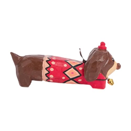 XLWLLNJ Kleine Geschnitzte Hundestatue Aus Holz, für Regal, für Partys, XLWLLNJ Kleine Geschnitzte Hundestatue Aus Holz, für Regal, für Partys, von XLWLLNJ