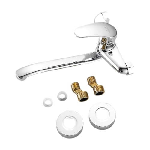 XLWLLNJ Küchenarmatur Aus Messing Wandmontage Einhebelmodern Kalt Und Warmwasser 360 Grad Drehbar für Spüle Waschbecken Badewanne XLWLLNJ Küchenarmatur Aus Messing Wandmontage Einhebelmodern Kalt Und Warmwasser 360 Grad Drehbar für Spüle Waschbecken Badewanne von XLWLLNJ