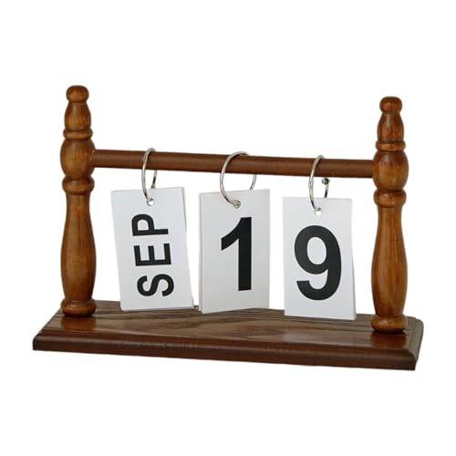 XLWLLNJ Täglicher Klappkalender, Ideal für Den Einsatz auf Dem Bauernhof Und Im Büro, Kaffee von XLWLLNJ