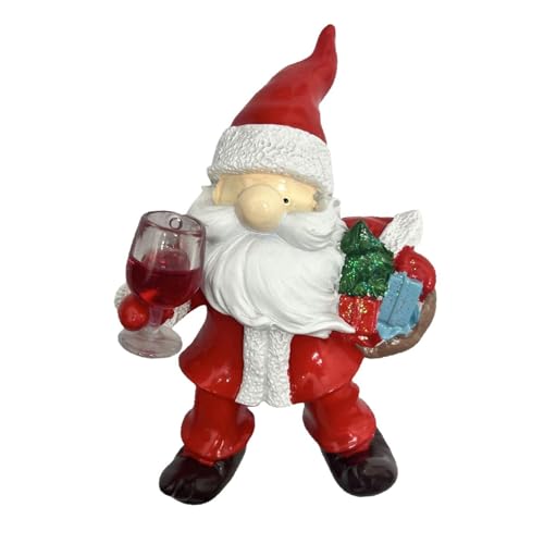 XLWLLNJ Weihnachtsmann Figur Als Weihnachtsdekoration Und Ornament Eine Lebendige Sammlerfigur Als Kunsthandwerk Aus Kunstharz für Die Dekoration von Schränke, Holding A Glass XLWLLNJ Weihnachtsmann Figur Als Weihnachtsdekoration Und Ornament Eine Lebendige Sammlerfigur Als Kunsthandwerk Aus Kunstharz für Die Dekoration von Schränke, Holding A Glass von XLWLLNJ