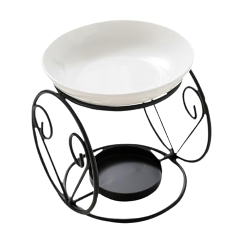 XLWLLNJ ätherisches Öl Brenner Ofen Schreibtisch Schmelzen Wärmer Teelichthalter für Indoor Zimmer Hochzeit Geschenk Dekor, Schwarz von XLWLLNJ