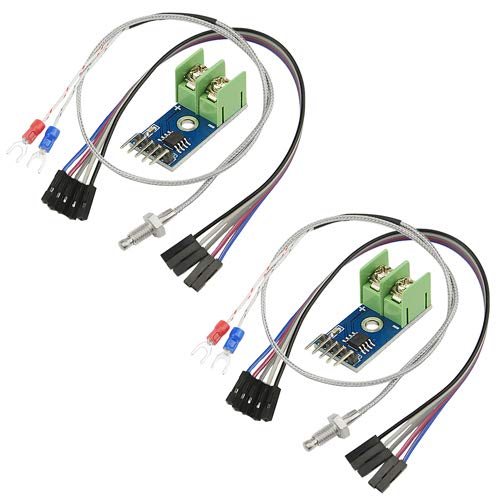BGTXINGI 2PCS DC 3-5V MAX6675 Thermoelementmodul Mini Board und 2PCS K Typ Thermoelement Temperatursensor mit Kabel von XINGYHENG