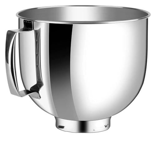Mixer Bowl, Zubehörset for Küchenmaschinen aus Edelstahl, kompatibel mit Kitchenaid-Tischmixerschüsseln, 5 Quarts, kippbarer vertikaler Rührschüssel,Stand Mixer Mixer Bowl, Zubehörset for Küchenmaschinen aus Edelstahl, kompatibel mit Kitchenaid-Tischmixerschüsseln, 5 Quarts, kippbarer vertikaler Rührschüssel,Stand Mixer von XLYMTLSO