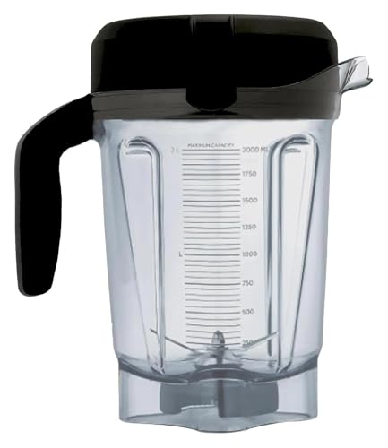 Replacement canister, Kompatibel mit Vitamix Mixerkrug, 64 oz, niedriges Profil, Ersatz 750, 5200, 5000, 6300, 7500, VM0102, VM0103, VM0197, E310,for Smoothies & Juices Replacement canister, Kompatibel mit Vitamix Mixerkrug, 64 oz, niedriges Profil, Ersatz 750, 5200, 5000, 6300, 7500, VM0102, VM0103, VM0197, E310,for Smoothies & Juices von XLYMTLSO