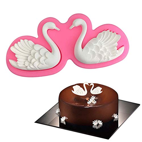 XLZSP Fondantform Schwan Schokolade Kuchenform Backen Kuchendekoration Fondant Form DIY Epoxy Form Spot von XLZSP