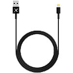 XLAYER 214088 1 x USB A Stecker auf 1 x Apple Lightning Stecker Lade- und Sync-Kabel 1 m Schwarz von XLayer