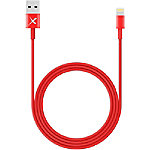 XLAYER 214089 1 x USB A Stecker auf 1 x Apple Lightning Stecker Lade- und Sync-Kabel 1 m Rot von XLayer