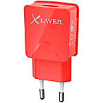 XLAYER 214110 USB-Netzteil Rot von XLayer