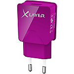 XLAYER 214115 USB-Netzteil Violett von XLayer