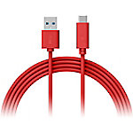 XLAYER 214351 1 x USB C Stecker auf 1 x USB Stecker Kabel 1m Rot von XLayer