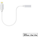 XLAYER 214355 1 x Apple Lightning Stecker auf 1 x 3,5 mm Klinkenadapter Weiß von XLayer