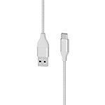 XLAYER 217082 1 x USB C Stecker auf 1 x USB Stecker Ladekabel 1,5m Silber von XLayer