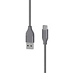 XLAYER 217084 1 x USB C Stecker auf 1 x USB Stecker Ladekabel 1,5m Grau von XLayer