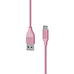 XLAYER 217085 1 x USB C Stecker auf 1 x USB Stecker Ladekabel 1,5m Rosa von XLayer