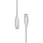 XLAYER 217086 1 x USB C Stecker auf 1 x USB Stecker Ladekabel 1,5m Silber von XLayer