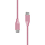 XLAYER 217089 1 x USB C Stecker auf 1 x USB Stecker Ladekabel 1,5m Rosa von XLayer