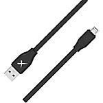 Xlayer Kabel PREMIUM Micro USB Sync & Ladekabel Schwarz 2 m von XLayer