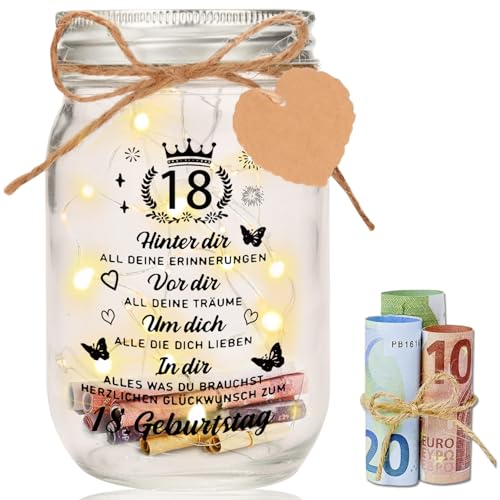 18. Geburtstag Mädchen Junge, LED Flaschenlicht Geburtstag 18 Geldgeschenke,Flaschenlichter Geburtstag Geschenke 18.Geburtstagsgeschenk Geld Leuchtflasche,Geschenke zum 18 Geburtstag Mädchen Junge 18. Geburtstag Mädchen Junge, LED Flaschenlicht Geburtstag 18 Geldgeschenke,Flaschenlichter Geburtstag Geschenke 18.Geburtstagsgeschenk Geld Leuchtflasche,Geschenke zum 18 Geburtstag Mädchen Junge von XM-mengpanwei