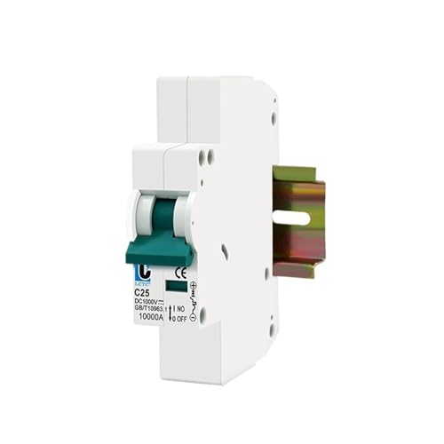 XMAFRJIO 1-poliger MCB-Leistungsschalter DC 1000 V 6 A 10 A 16 A 20 A 25 A 32 A 40 A 50 A 63 A for Photovoltaik-PV-Leistungsschalter(25A) von XMAFRJIO