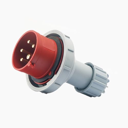 XMAFRJIO IEC 60309 Wasserdichter Industriestecker 5-polig 32 A 380 V-415 V 3P+E+N 6H IP67 Wasserdichter Stecker Stromanschluss Industriestecker for Luftfahrt und Industrie von XMAFRJIO