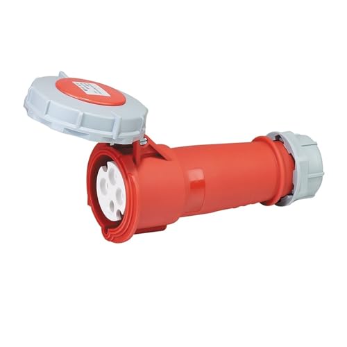 XMAFRJIO IP67 Reverse Plug Wasserdichter Industrie-Luftfahrt-Stecker und -Buchse Docking 3-adrig 4-Loch 5-adrig 16A/32A High-End-Buchse(Connector 4P 32A) von XMAFRJIO