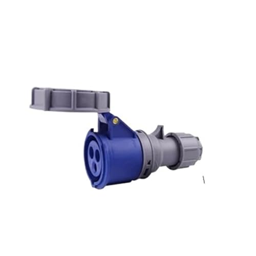 XMAFRJIO IP67 Wasserdichter Industriegerät-Reverse-Stecker 16A 32A 3Pole 4Pole 5Pin Wandmontagestecker Panelmontage-Stecker 220 380V(Coupler 3P 32A) von XMAFRJIO
