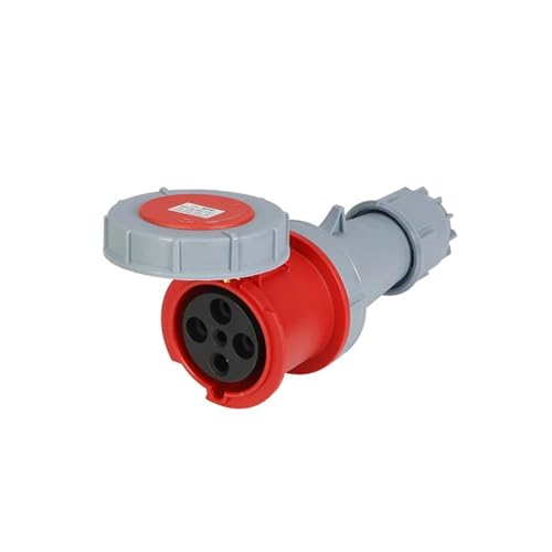 XMAFRJIO IP67 Wasserdichter Industriestecker/Dunkelsteckdose 63A 3/4/5-adrige Stifte 220 V/380 V Männliche und weibliche Steckdosen(2342) von XMAFRJIO