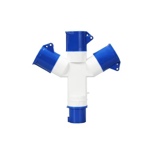 XMAFRJIO Industriestecker 16A32A Y-Typ Multifunktions-Dreiwege-Abzweigdose Wasserdichter Dreiphasenstrom(1013) von XMAFRJIO
