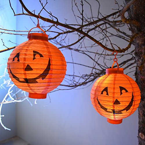 Lotti Importex S.R.L. Laterne Zucca Halloween LED Warmweiß aus Papier, Stromversorgung Batteriebetrieb Lotti Importex S.R.L. Laterne Zucca Halloween LED Warmweiß aus Papier, Stromversorgung Batteriebetrieb von XMASKING