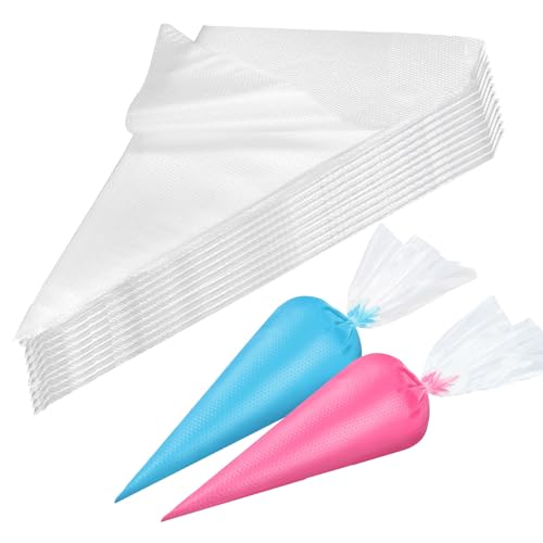 XMBYGEY Spritzbeutel Einweg,100 Stück Spritzbeutel Einweg,30×20cm groß Spitzbeutel Profi Einweg Spritzbeutel,Konditor Spritzbeutel Spritztüten einweg Piping Bag. von XMBYGEY