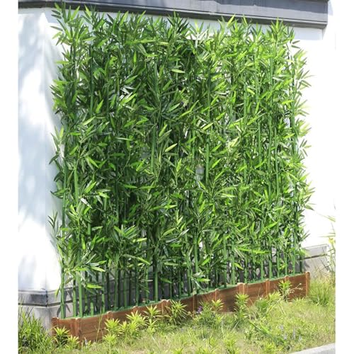 XMDEUR 78" 70" 59" 39" hoher künstlicher Bambuspflanzen-Simulationsbaum - Outdoor-Indoor-Landschaftsbau, gewerblicher Hauseingangsschirm, Esszimmer-Trennwand (Farbe: 1,5 m hoch, Größe: 80 x 18 x 18 von XMDEUR