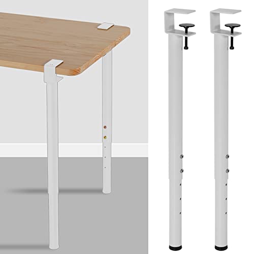 XMDEUR Verstellbare Tischbeine aus Metall in F-Form mit Klemmfunktion für DIY-Möbel. 4er-Set Schwarze Eisenbeine für Esstisch oder Couchtisch. Kein Stanzen erforderlich (45 cm) von XMDEUR