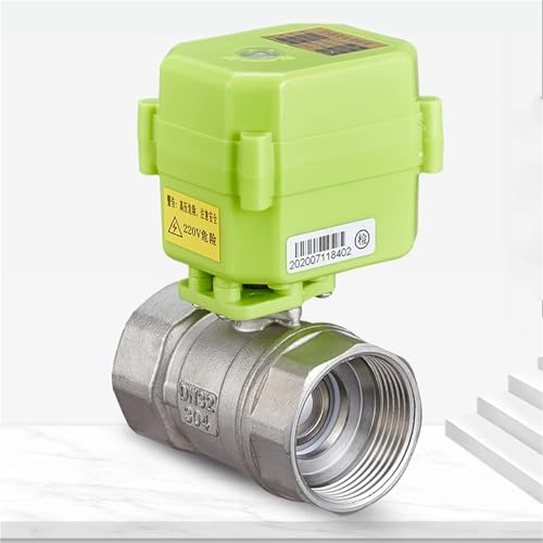 3/8 1/2 1 1-1/4 Zoll Edelstahl Motorisiertes Baall-Ventil AC220v DC9v-24v Signal Motorsteuerung 1St(1-1/4",DC9V-24V_XY-02K) von XMDHLTVQ