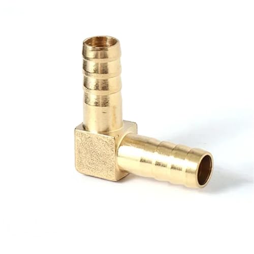 Schlauch Kupfer Pagode Wasserrohr Armaturen Messing Barb Rohr Fitting 2 3 4 Weg Messing Stecker 1Pcs(Elbow,OD 16MM) von XMDHLTVQ