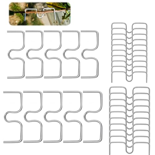 40 Stück Aststütze für Obstbäume, 8/10 cm Metall Pflanzenstütze Astspreizer M Förmiger Astspreizer Spreizeraststütze für Obstbäume Astklammern für Gartenbäume Astzieher Halter für Obstzweige von XMDROU