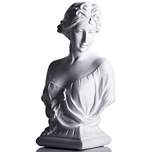 XMGZQ Artemis griechische deko Statue,griechische Göttin büste Kopf Aphrodite Statue antike deko,Greek Goddess Statue,große Klassische römische Büste griechische Mythologie dekoratives Geschenk von XMGZQ