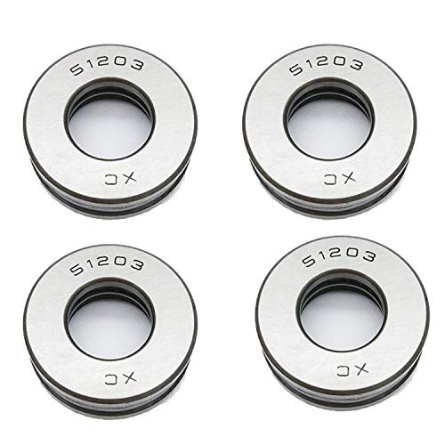 XMHF Axial-Kugellager aus Karbonstahl, 18 mm x 35 mm x 12 mm, 4 Stück von XMHF